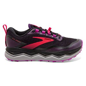 Brooks Caldera 5 Trail Running Shoes - Womens, Black/Purple/Red | IE-QEH471023